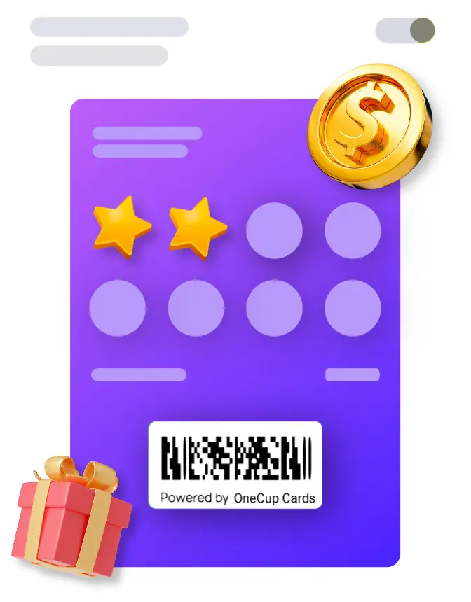 Digital reward card illustration