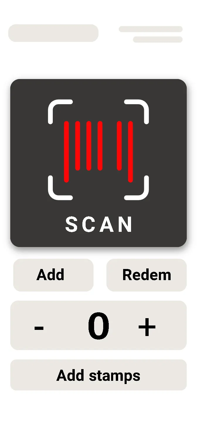 Scanning a loyalty card QR code
